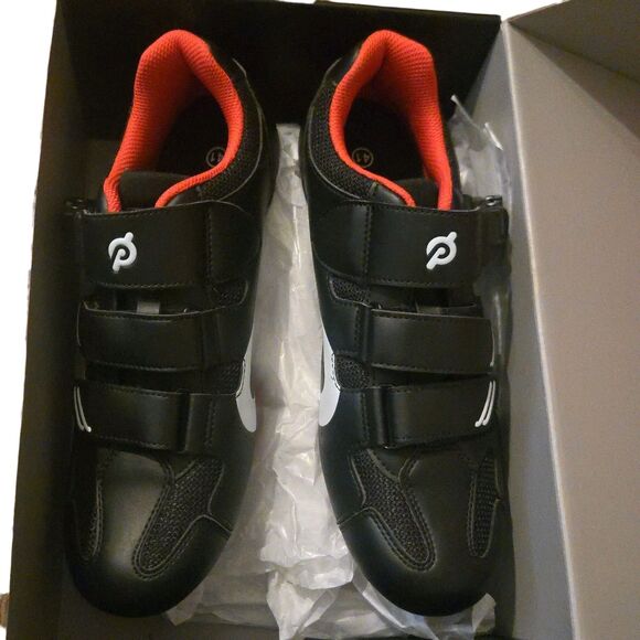 Pelotin Cycling Shoes NIB Size 41 Mens 8 Womens 10 Black Bicycle Athletic - Picture 2 of 9